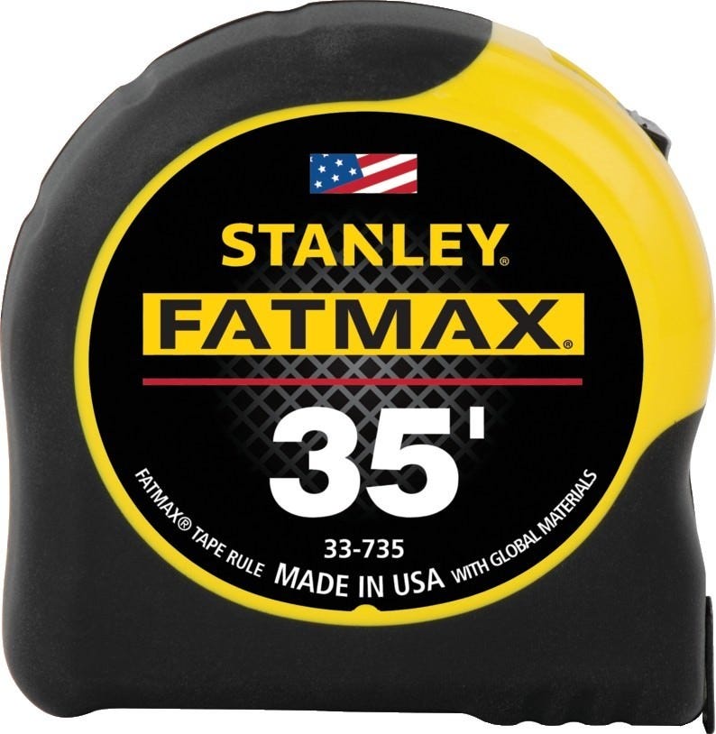 Stanley 33-735 35' x 1-1/4" FatMaxTape Rule Reinforced with Blade ArmorCoating