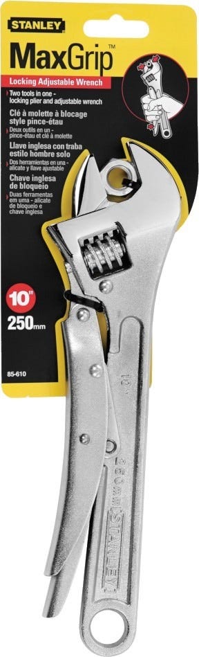 Stanley 85-610 10" MaxGripLocking Adjustable Wrench