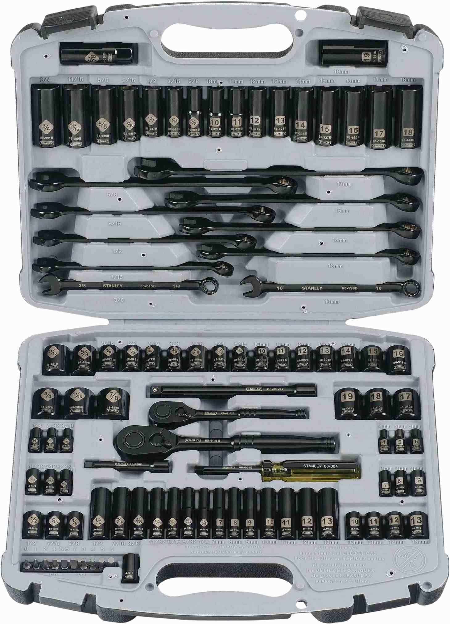 Stanley 92-839 99-Piece Black Chrome Socket Set