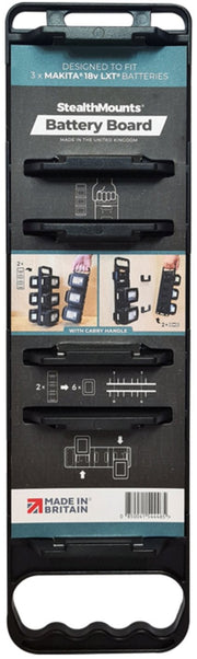 StealthMounts Battery Holder with Handle Makita 18V LXT Batteries