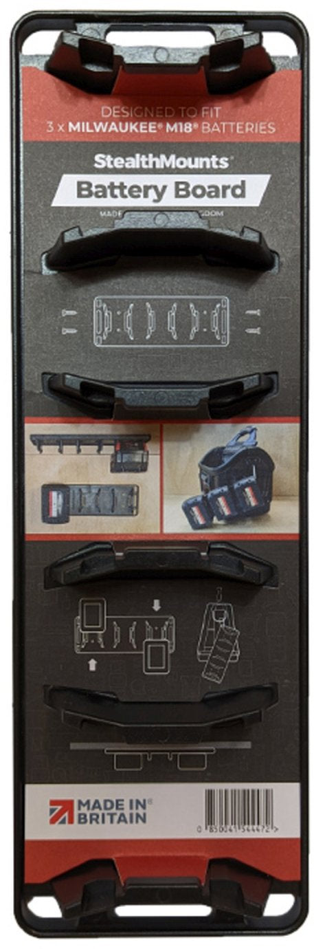 StealthMounts Battery Holder for Milwaukee M18 Batteries