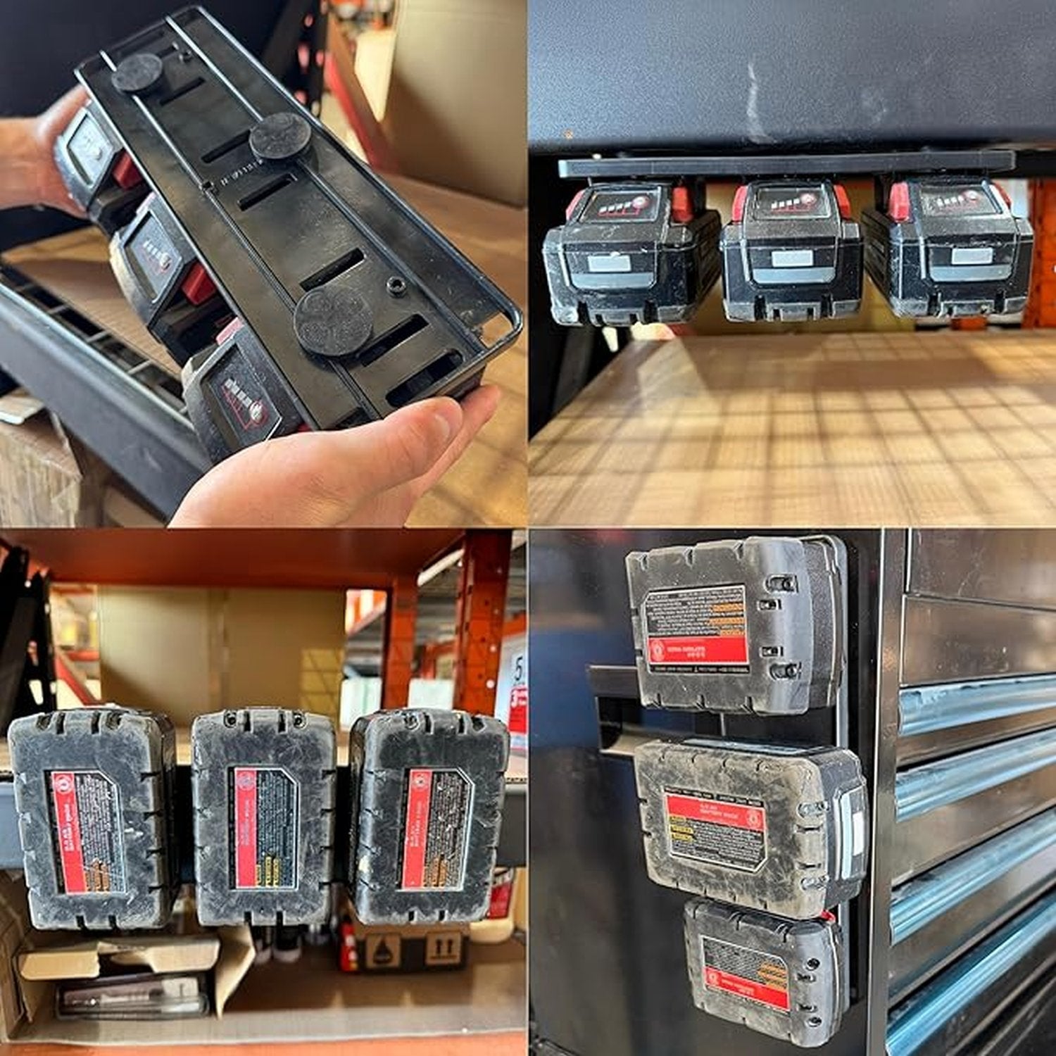 StealthMounts Magnetic Battery Holder for Milwaukee M18 Batteries