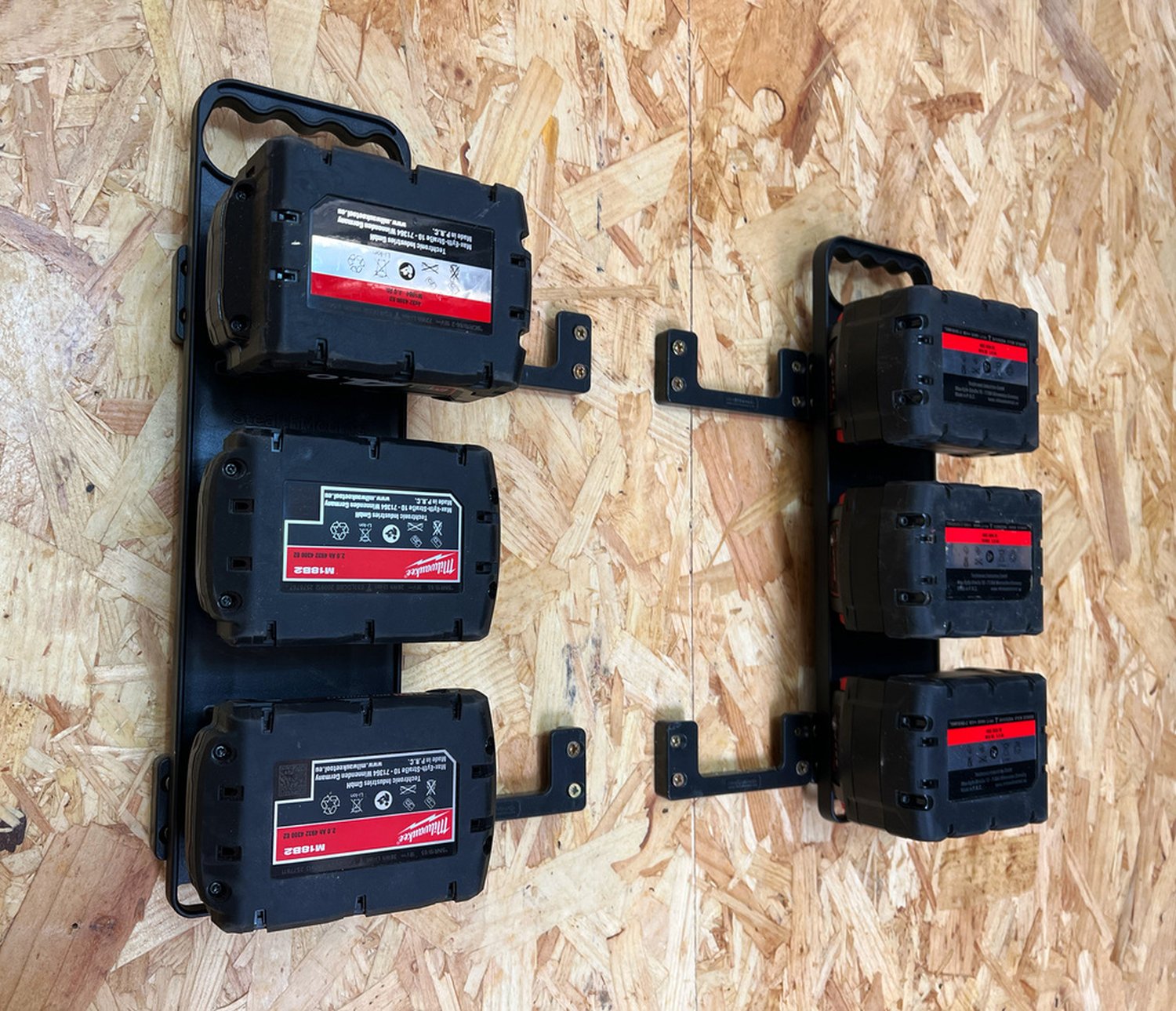 StealthMounts Battery Holder with Handle and Feet for Milwaukee M18