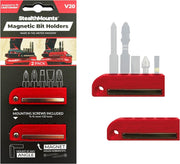 StealthMounts Magnetic Bit Holder for Craftsman Tools Red, 2-Pack
