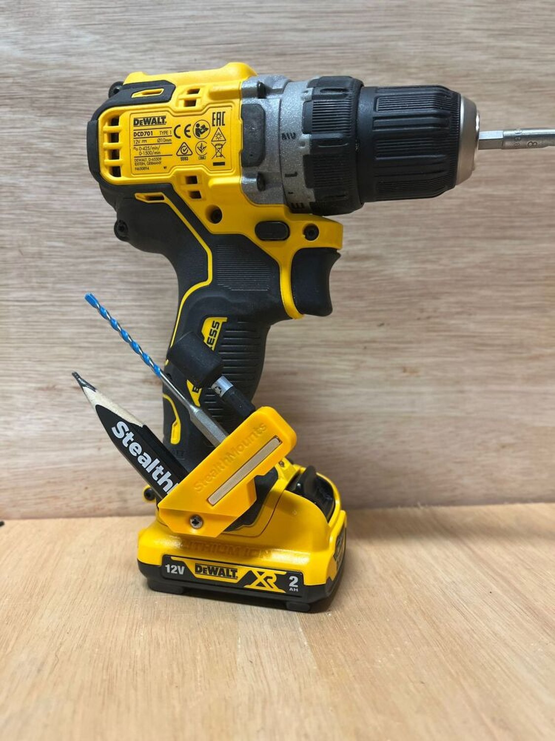 StealthMounts 45° & 90° Magnetic Bit Holder for DeWALT XR & Flexvolt Tools, 2-Pack