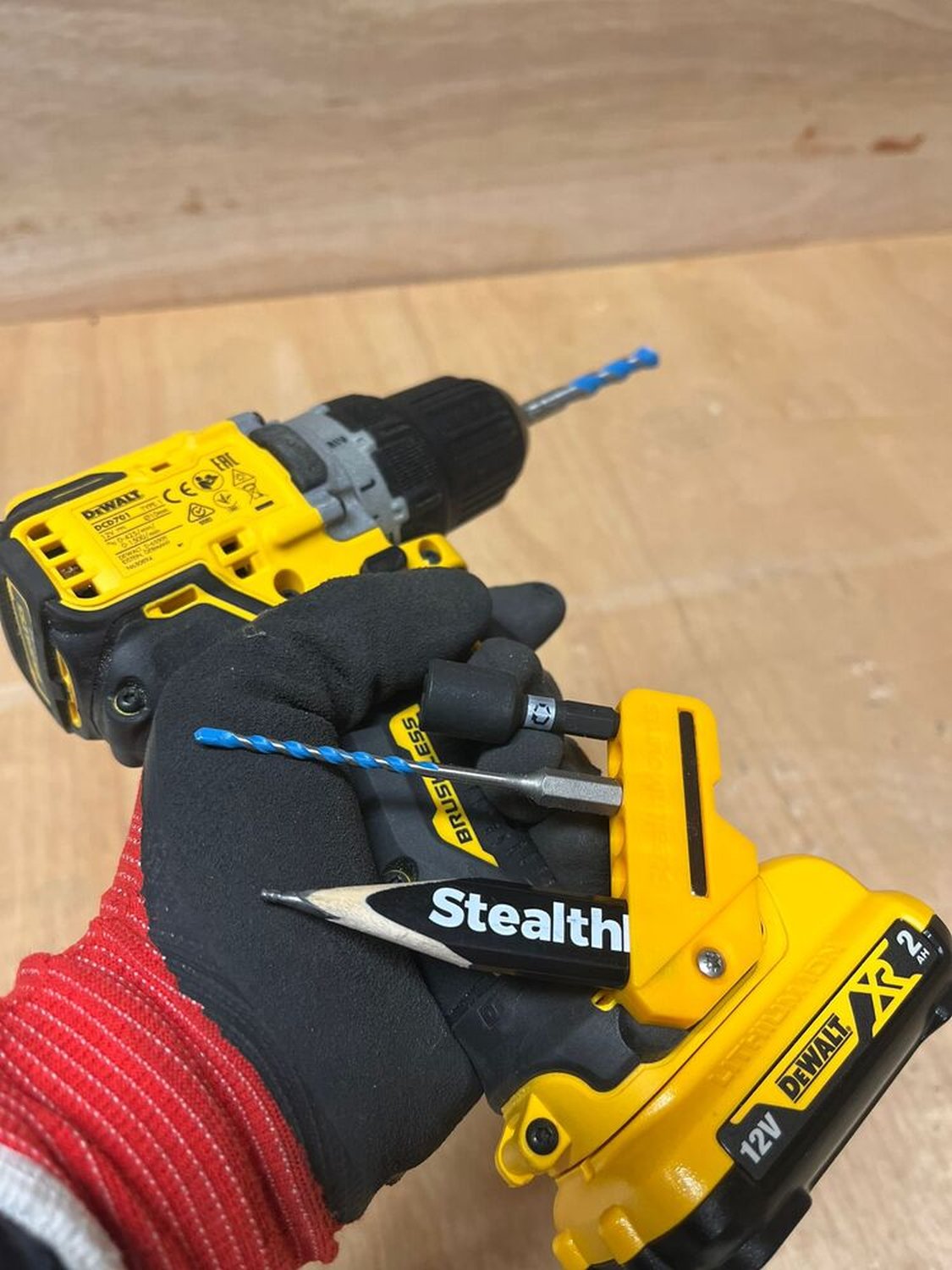 StealthMounts 45° & 90° Magnetic Bit Holder for DeWALT XR & Flexvolt Tools, 2-Pack