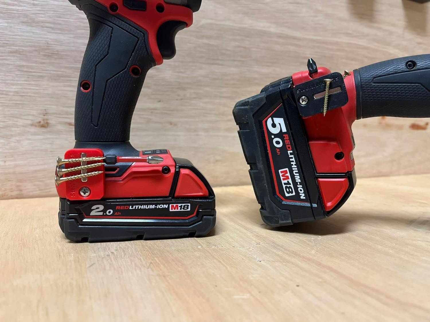 StealthMounts Stubby Magnetic Bit Holder for Milwaukee M18 Tools, 3-Pack