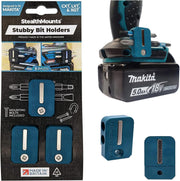 StealthMounts Stubby Magnetic Bit Holder for Makita CXT, LXT & XGT Tools, 3-Pack