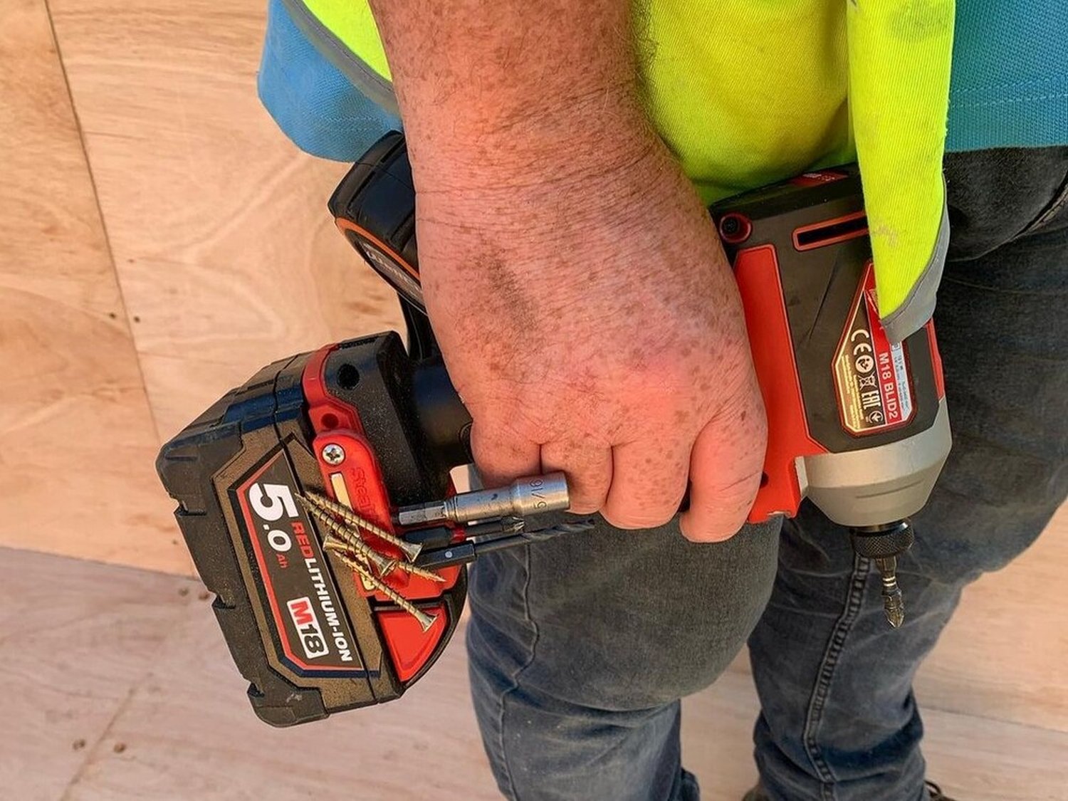 StealthMounts Magnetic Bit Holder for Milwaukee M18 Tools, 2-Pack