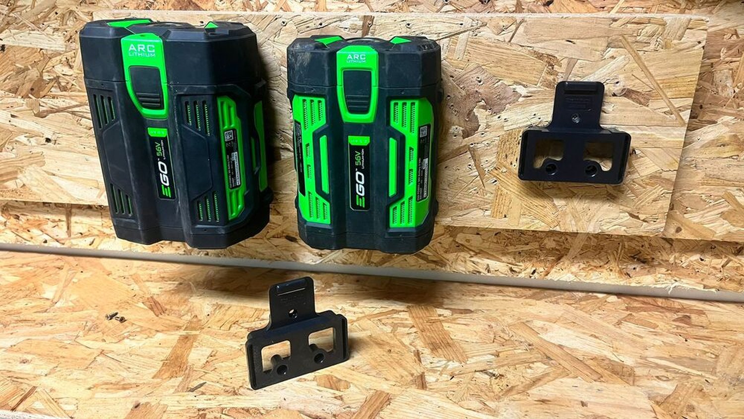 StealthMounts Battery Mounts for EGO Black, 4-Pack