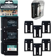StealthMounts Battery Mounts for Makita 10.8V / 12V CXT Black, 6-Pack