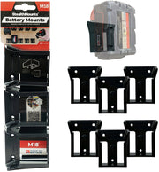 StealthMounts Battery Mounts for Milwaukee M18, 6-Pack