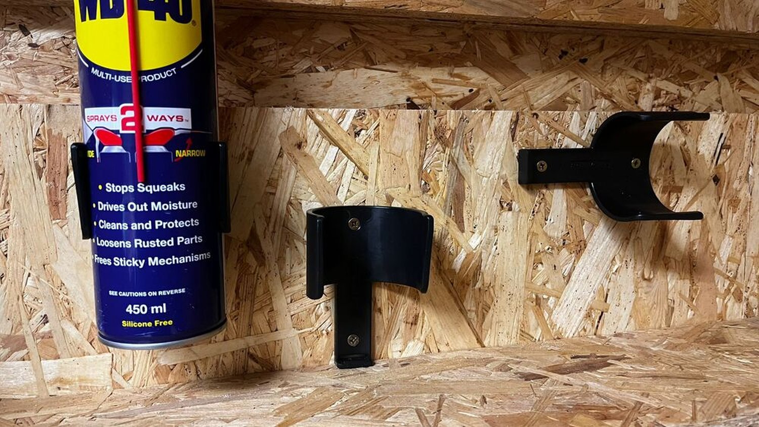 StealthMounts Aerosol Can Holder Black, 2-Pack