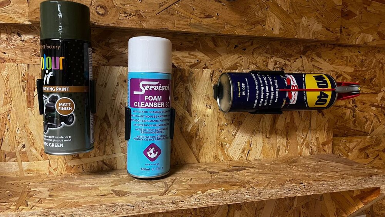 StealthMounts Aerosol Can Holder Black, 2-Pack