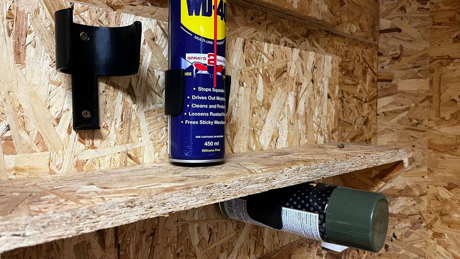 StealthMounts Aerosol Can Holder Black, 2-Pack