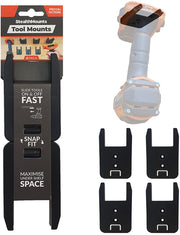 StealthMounts Tool Mounts for AEG & Ridgid Black, 4-Pack