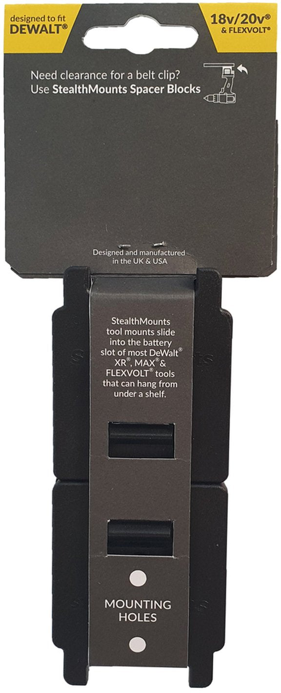 StealthMounts Tool Mounts for DeWALT 18V/20V & Flexvolt, 4-Pack