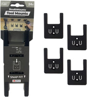 StealthMounts Tool Mounts for Flex 24V Black, 4-Pack