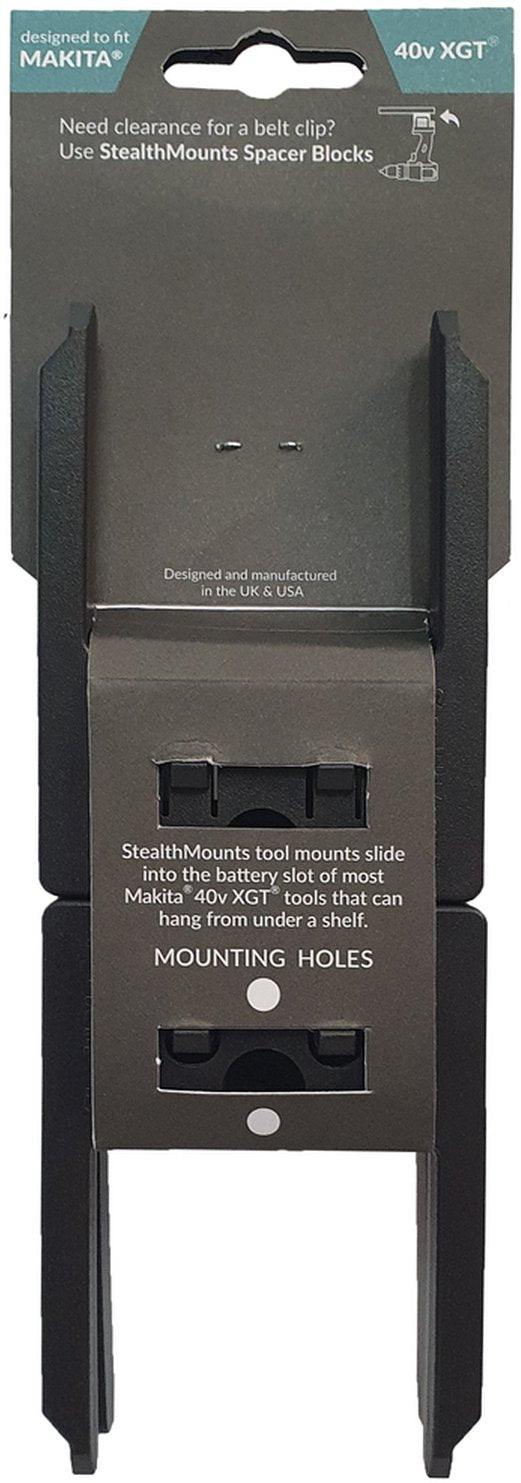 StealthMounts Tool Mounts Makita 40V XGT Black, 4-Pack