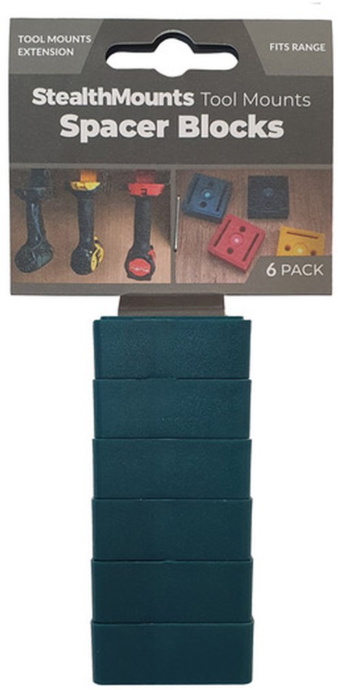 6 Pack Tools StealthMounts Tool Mount Spacer Blocks Teal, 6-Pack – Tool Nut