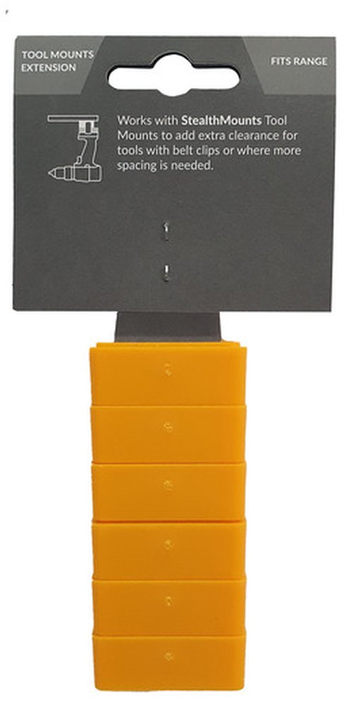 StealthMounts Tool Mount Spacer Blocks Yellow, 6-Pack