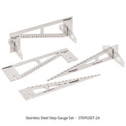 Woodpeckers STEPGSET-24 Stainless Steel Step Gauge Set