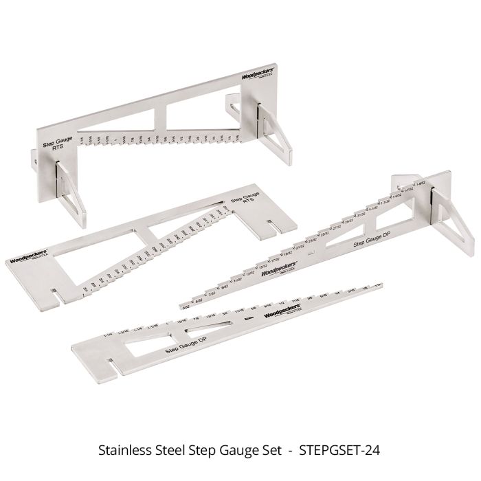 Woodpeckers STEPGSET-24 Stainless Steel Step Gauge Set