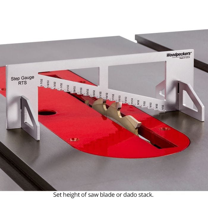 Woodpeckers STEPGSET-24 Stainless Steel Step Gauge Set
