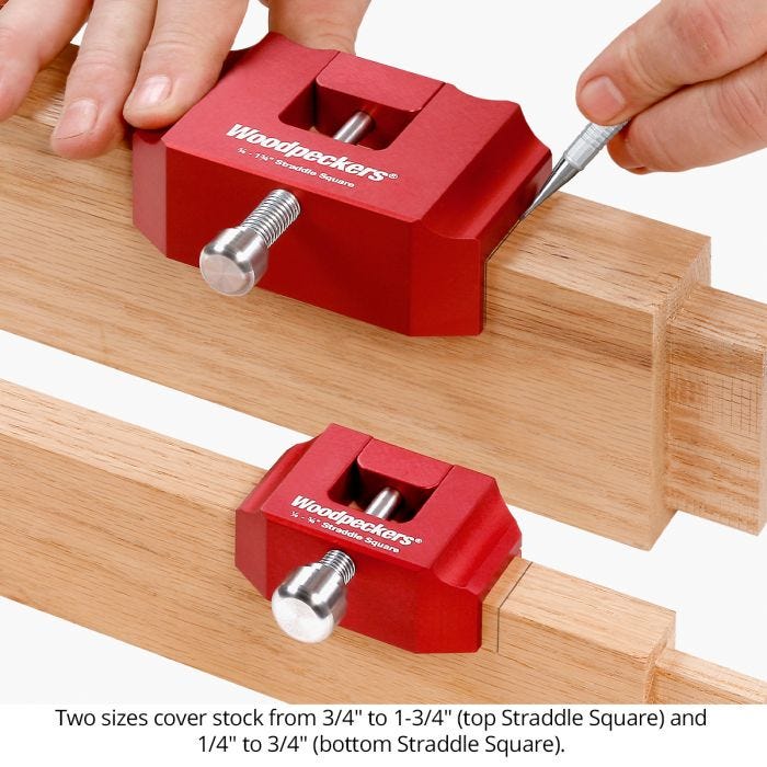 Woodpeckers STRDSQSET-24 2-Piece Straddle Square 2024 Set