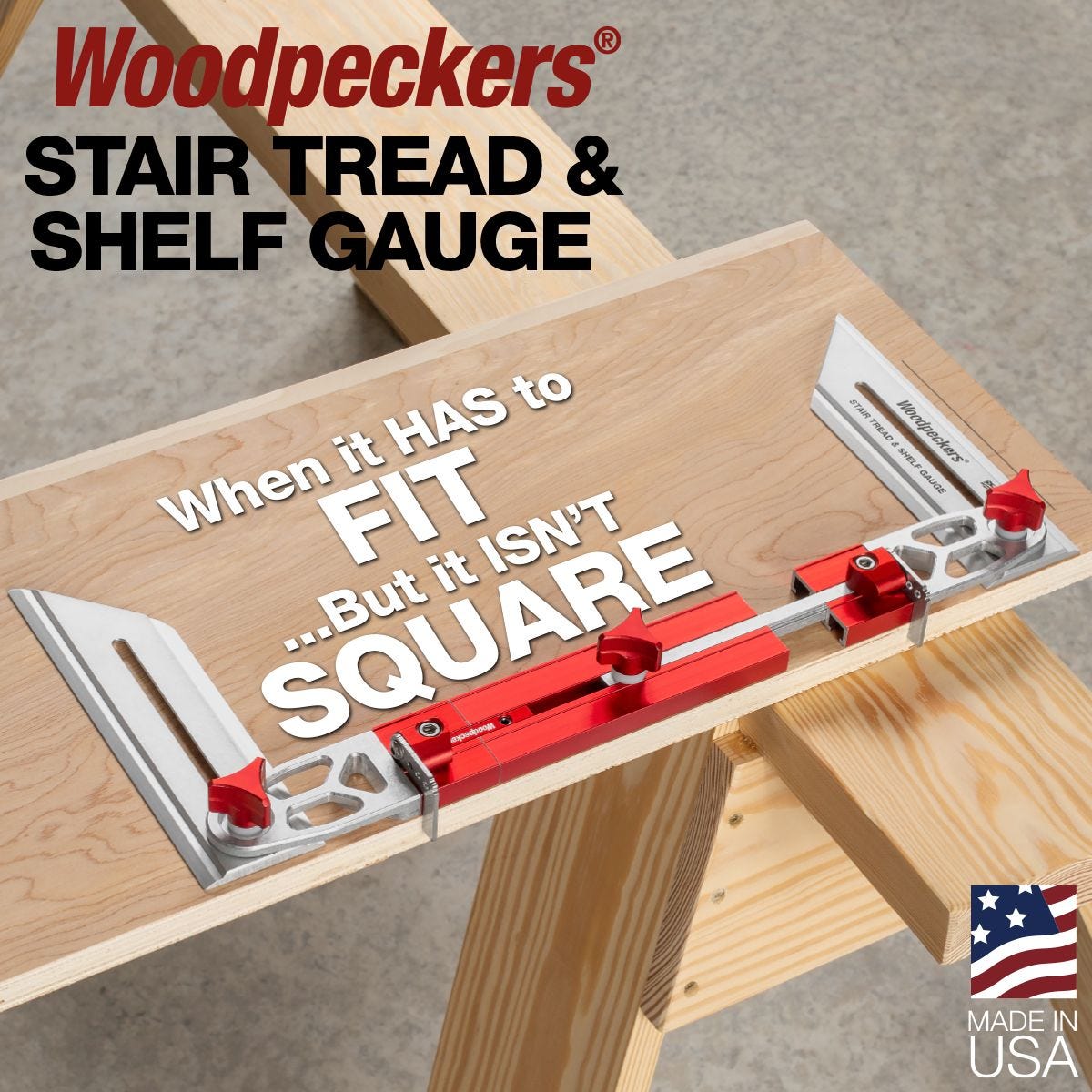 Woodpeckers STSG-SYS-24 Stair Tread and Shelf Gauge w/ Systainer