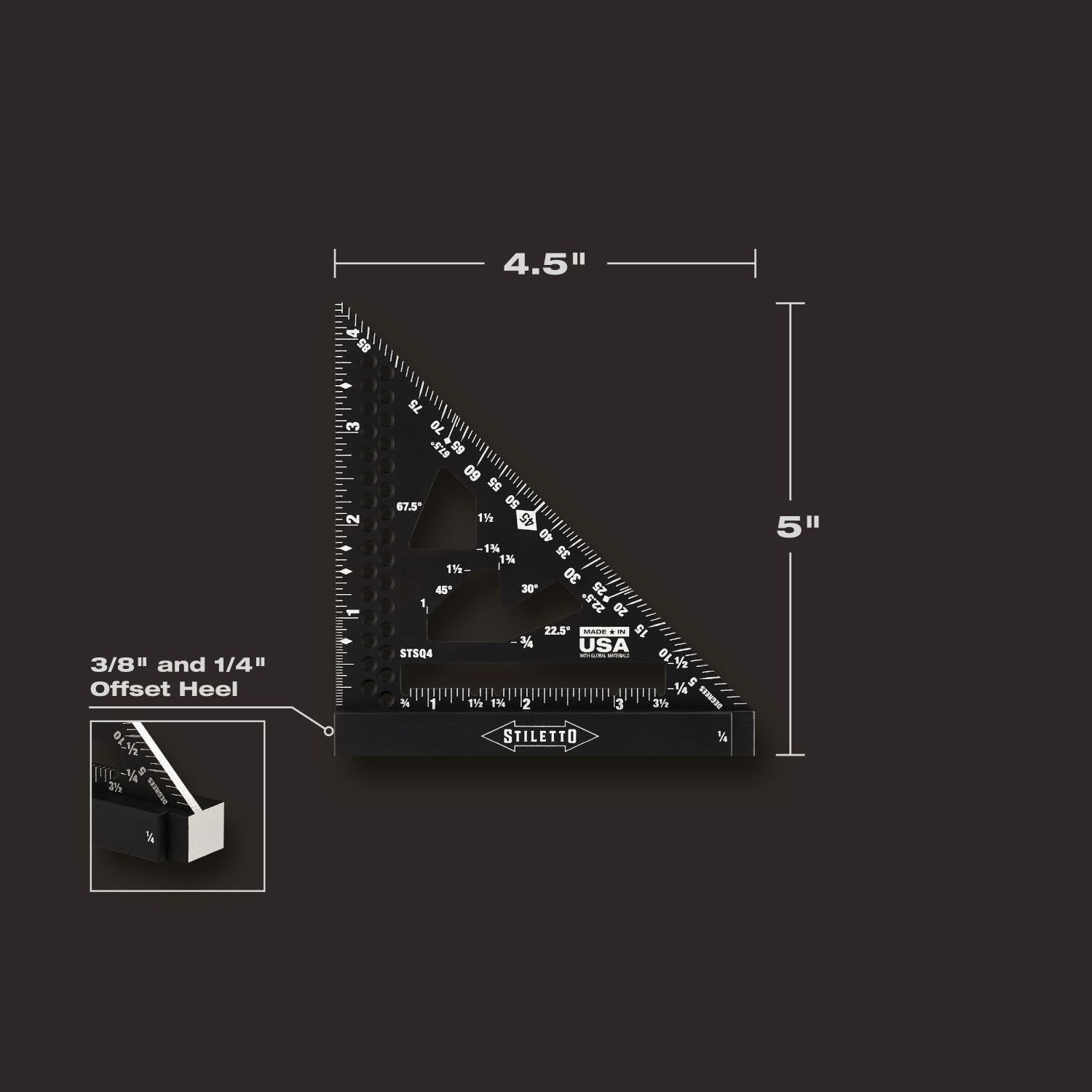 Stiletto STSQ4 STILETTO 4.5" Trim Square