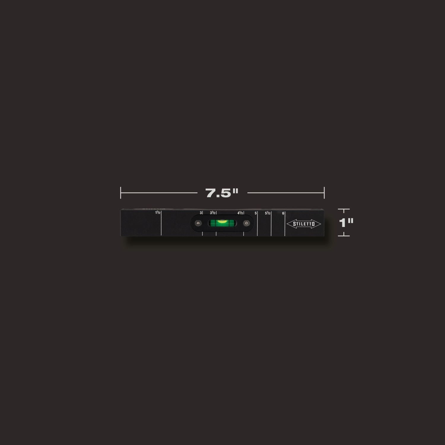 Stiletto STSQ7-L 7 in. Carpenter Square with Level