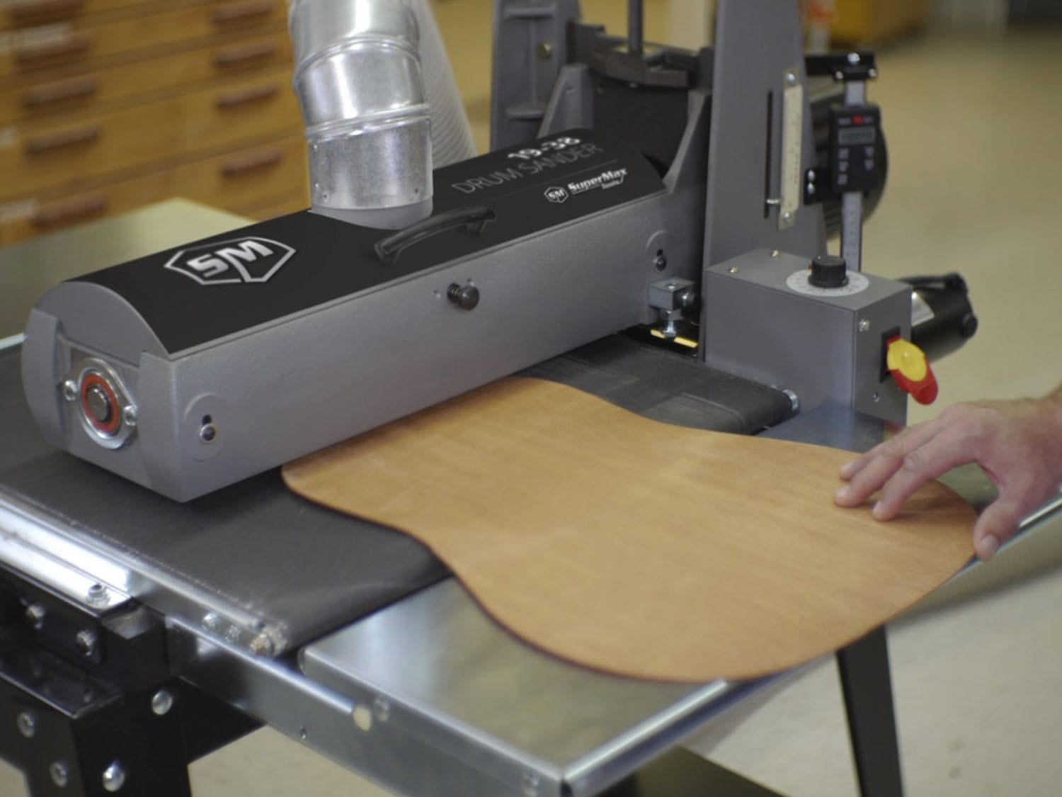 Supermax SUPMX-71938-D 19-38 Drum Sander with Open Stand