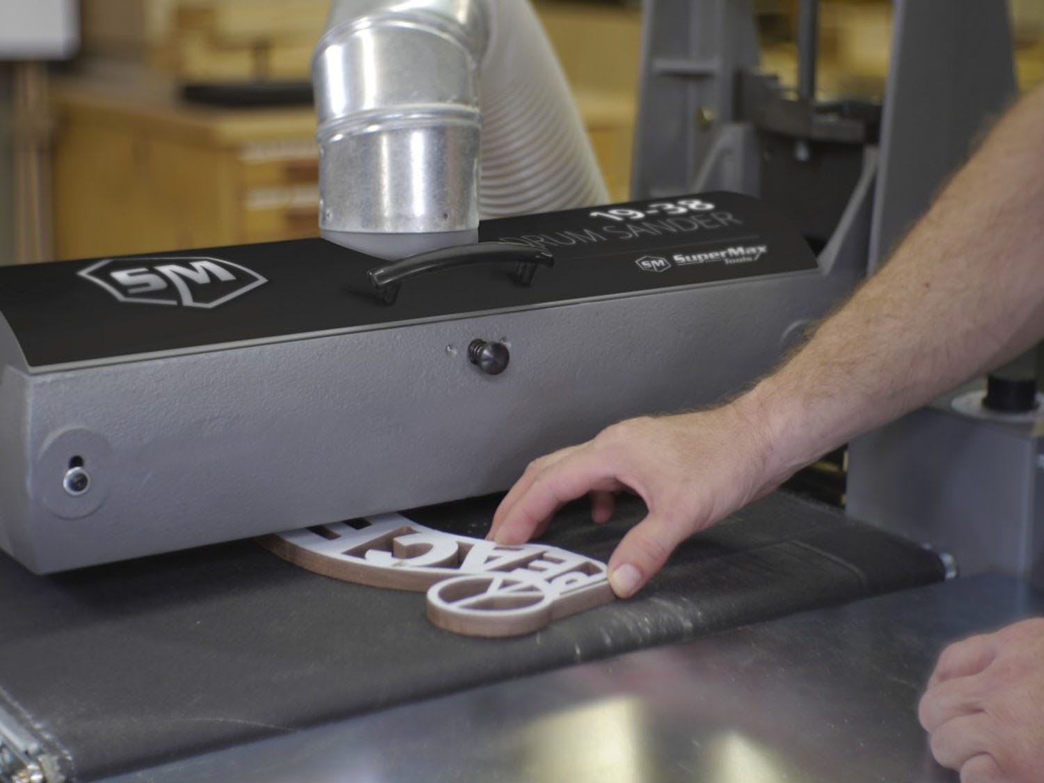 Supermax SUPMX-71938-D 19-38 Drum Sander with Open Stand