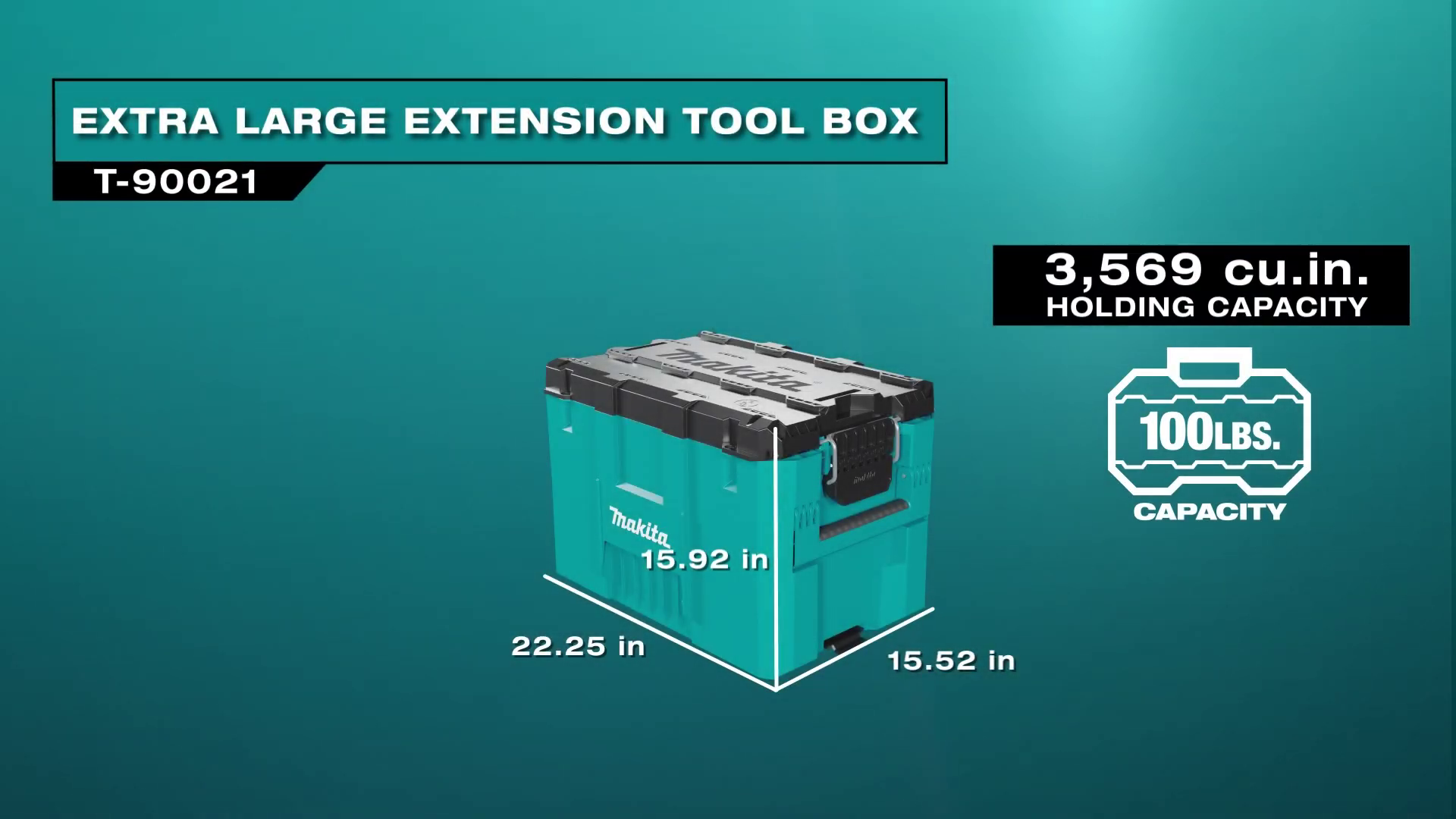 Makita T-90021 MAKTRAK Extra Large Extension Tool Box