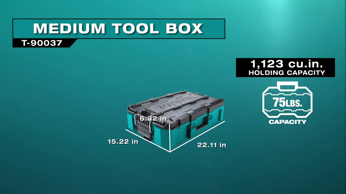 Makita T-90037 MAKTRAK Medium Tool Box – Tool Nut