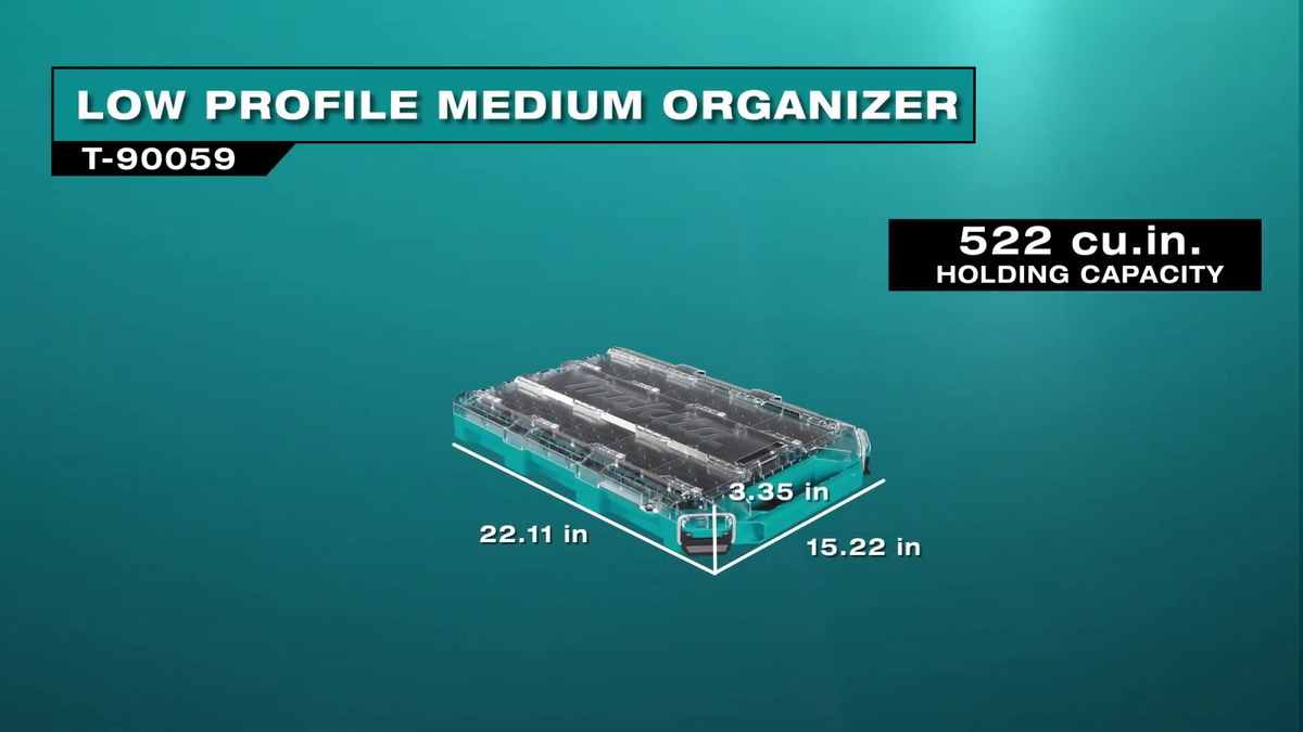 Makita T-90059 MAKTRAK Low-Profile Medium Organizer – Tool Nut