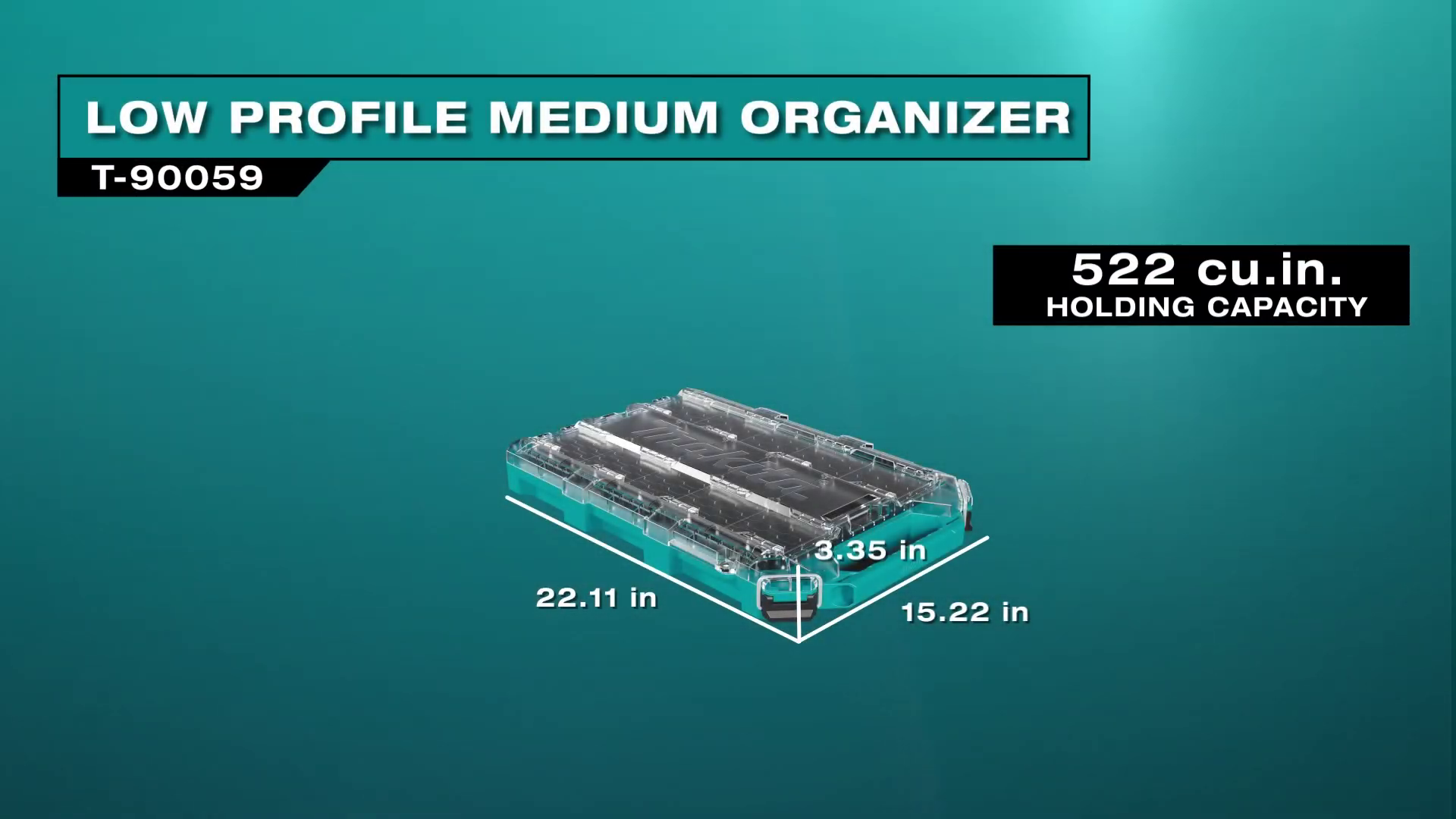 Makita T-90059 MAKTRAK Low-Profile Medium Organizer
