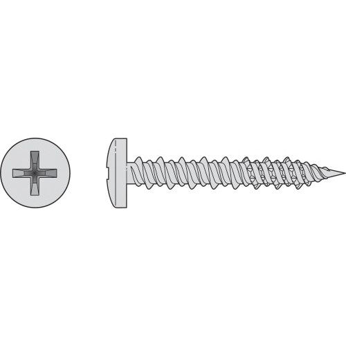 Simpson Strong-Tie T10J075PXC Marine Screw, Pan Head,  #10 x 3/4-in. #2 Phillips Drive, Type 316, 100-Pack