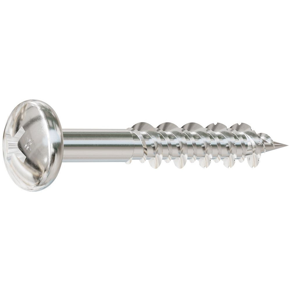 Simpson Strong-Tie T10J125PXC Marine Screw, Pan Head,  #10 x 1-1/4-in. #2 Phillips Drive, Type 316, 100-Pack
