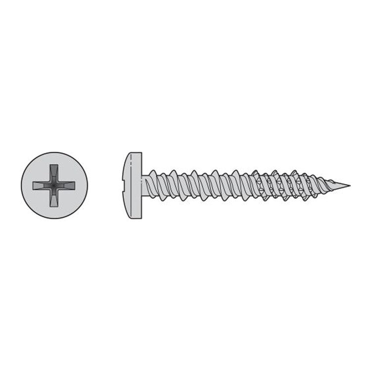 Simpson Strong-Tie T08J150PXC Marine Screw, Pan Head,  #8 x 1-1/2-in. #2 Phillips Drive, Type 316, 100-Pack