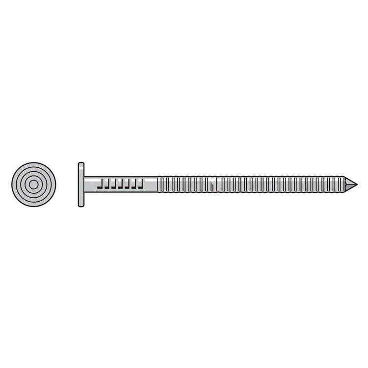 Simpson Strong-Tie T5KR55 Premium Siding Nail,  1-3/4-in. x 5/32-in. Head Dia., Type 316 Stainless Steel, 5-lb.