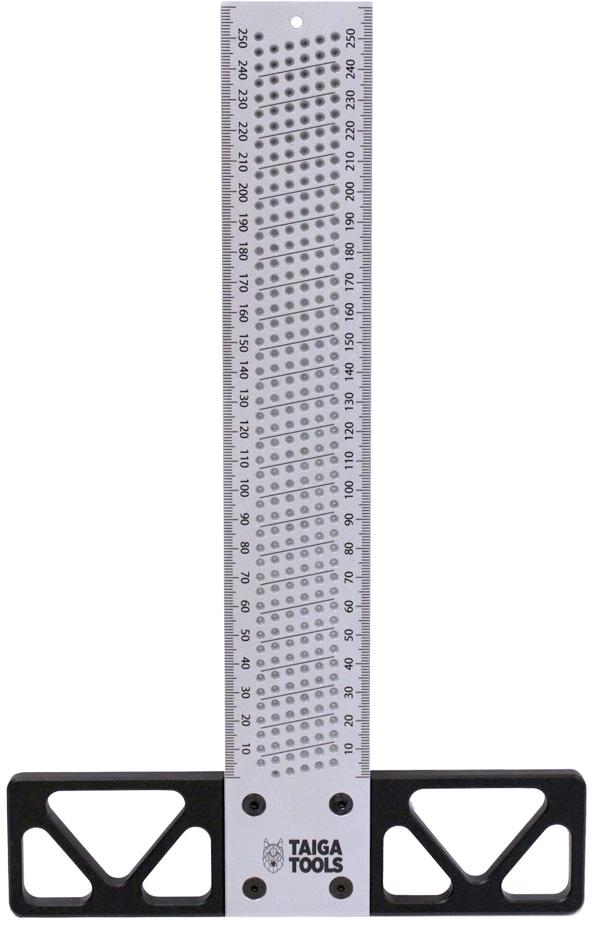 Taiga Precision Anodized 250mm Metric Woodworking T-Square