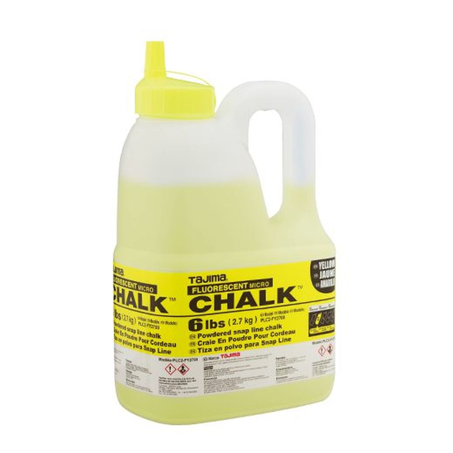 Tajima PLC2-fY2700 Micro Chalk Fluorescent Yellow 6-Lbs. 27-kg.