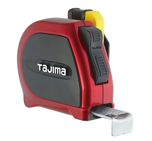 Tajima SSSF-25/7.5mBW Sigma Stop With Safety Belt Holder Standard and Metric Scale 25-ft. 75m Tape Measure