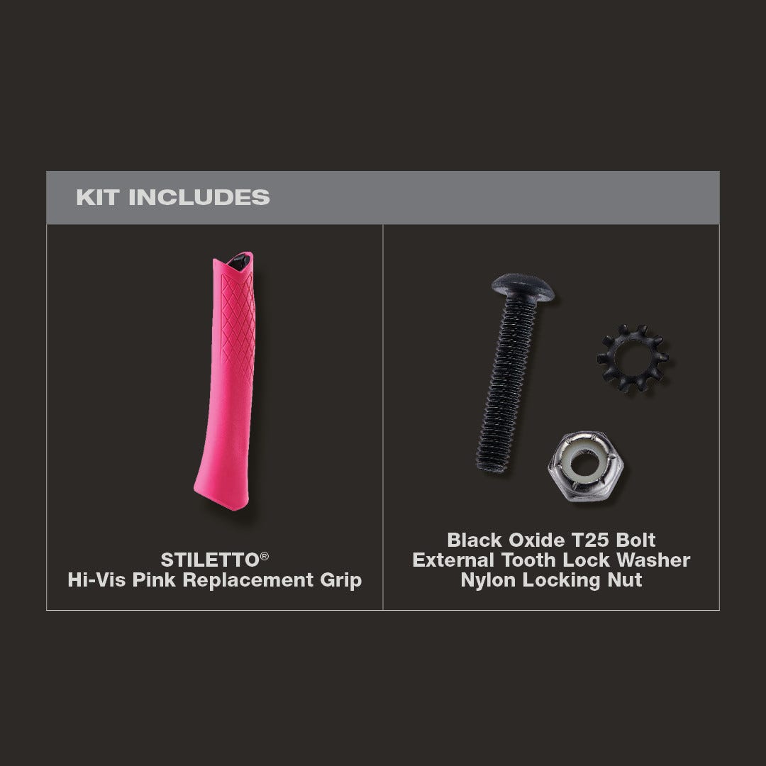 Stiletto TBRG-P STILETTO Hi-Vis Pink Replacement Grip