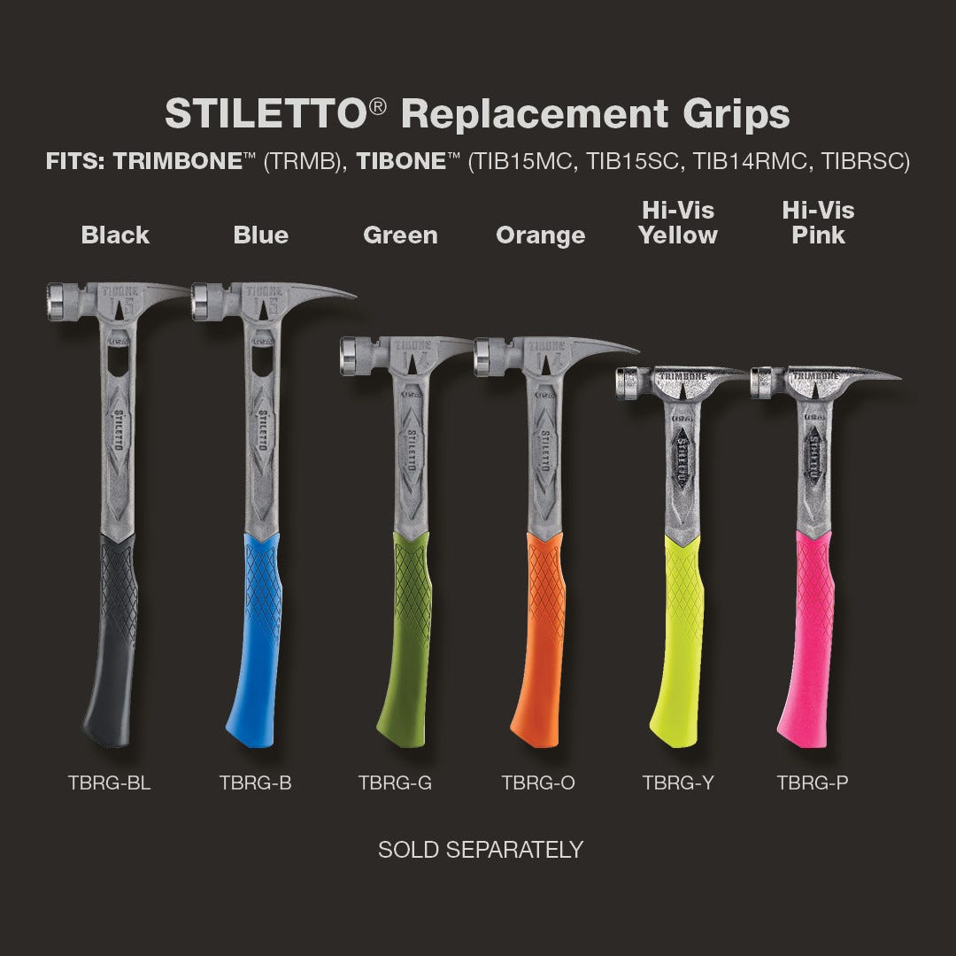 Stiletto TBRG-P STILETTO Hi-Vis Pink Replacement Grip