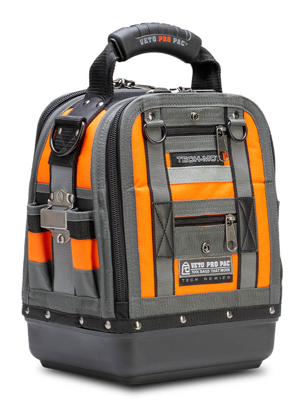 Veto Pro Pac Tech MCT Hi-Viz orange Compact Fully Featured Service, Repair and Install Tool Bag