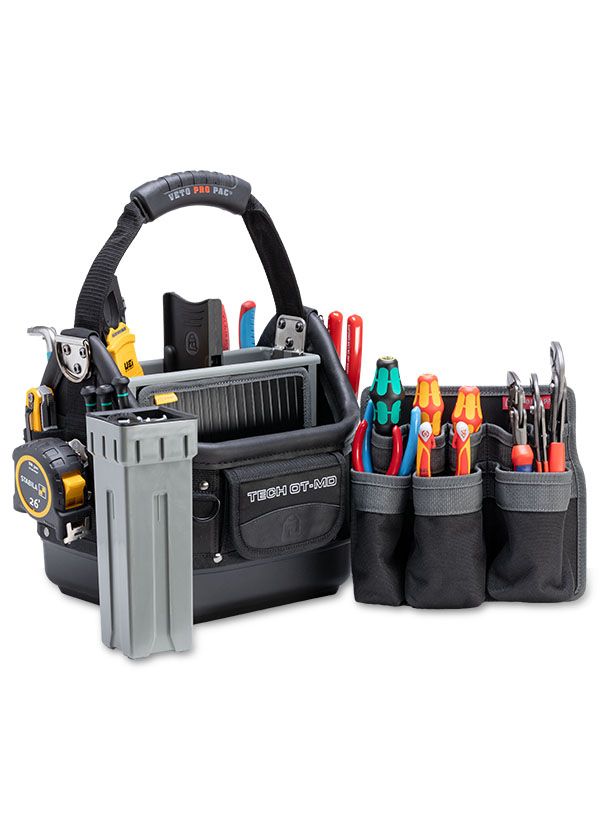 Veto Pro Pac TECH OT-MD BLACKOUT Compact Open-Top Tool Bag