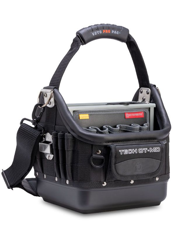 Veto Pro Pac TECH OT-MD BLACKOUT Compact Open-Top Tool Bag